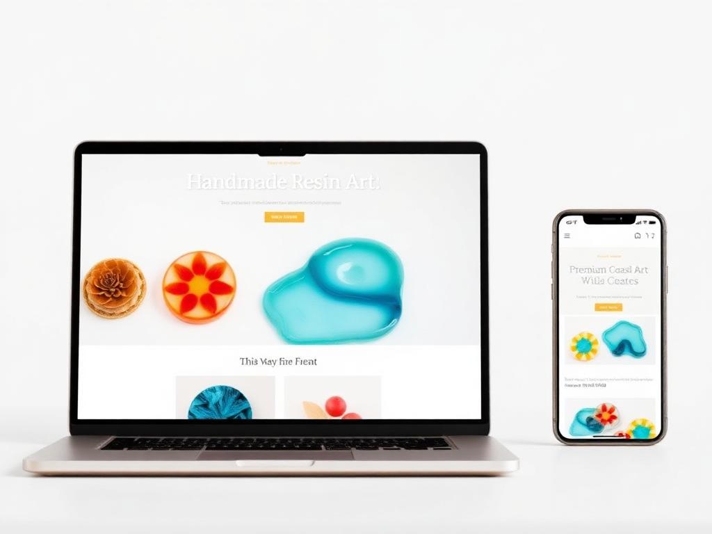 Handmade resin business website